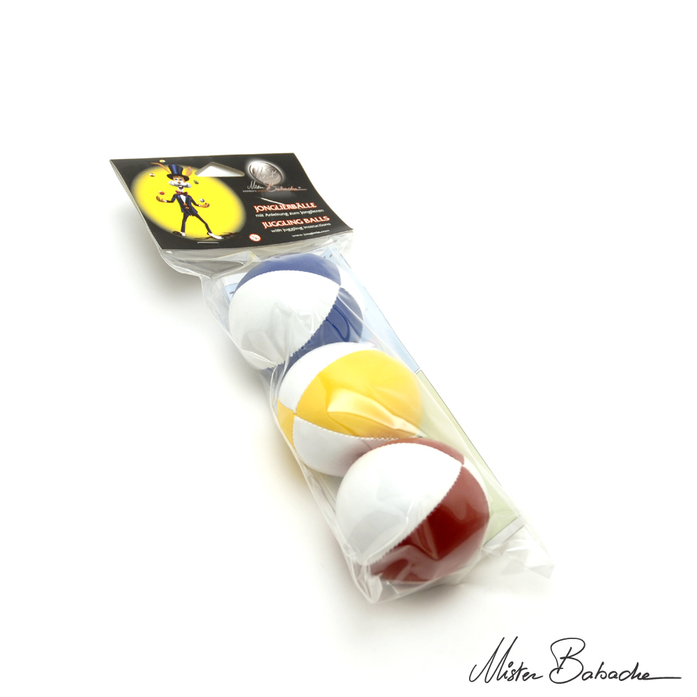 Kit 3 balles 130 g dans sachet plastique - 2 couleurs - 1/4pr-1/5pr-1/6pr