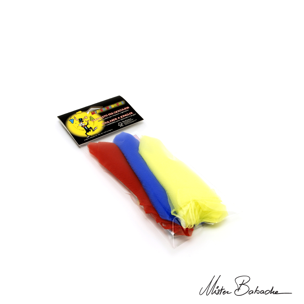 Kit 3 grands foulards dans sachet plastique - 4-5-6